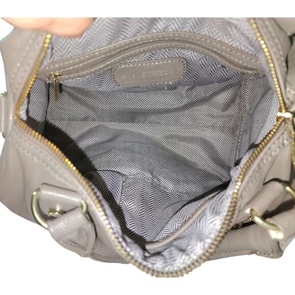 Steve Madden faux leather gray satchel, duffle, shoulder bag. - Picture 6 of 6